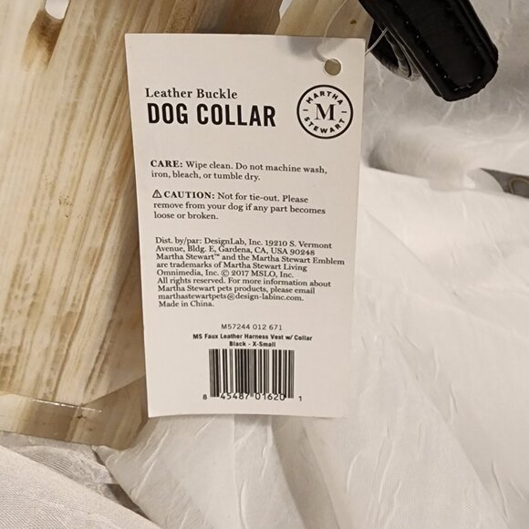 Dog / Cat Collar Leather - Size 12 - Martha Stewart - Picture 3 of 6